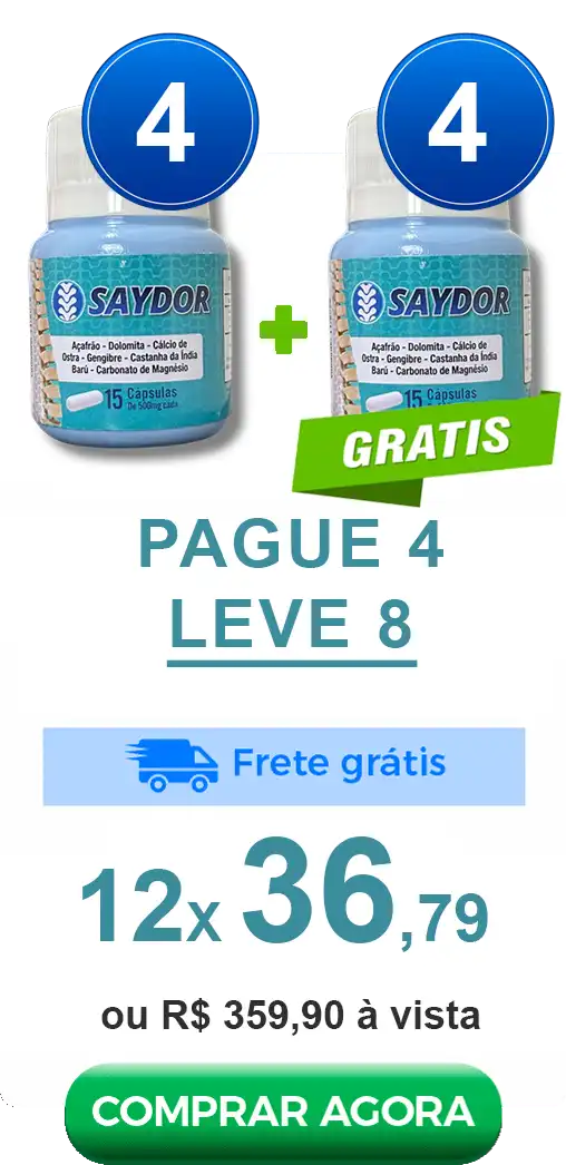 Kit Saydor pague 4 e leve 8 frascos